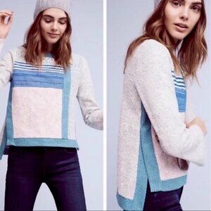 ANTHROPOLGIE 9-H15 STCL Patchwork Sweater